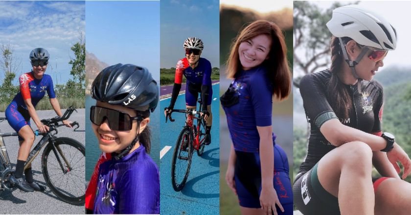 5 female celebrity cyclists join the activity 