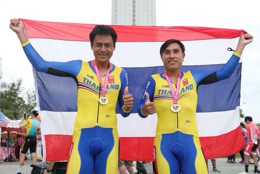 นักปั่นทีมชาติไทยทำผลงานเจ๋งคว้า 2 ทอง จาก “กฤษณะ-ธรรมรัตน์” ในรุ่นอาวุโสชาย ด้านนักปั่นเหรียญทองโอลิมปิกทำเวลาดีสุด