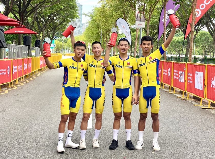 นักปั่นถนนทีมชาติไทยชุดเตรียมโอลิมปิก ผงาดคว้าแชมป์ โอซีบีซี ไซเคิล ที่สิงคโปร์